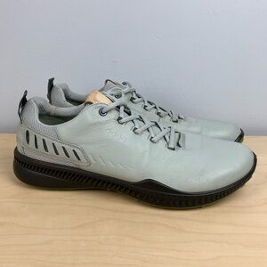 Ecco Men’s Size 45 / 11-11.5 S-Hybrid Hydromax Golf Shoes Gray Leather Lace Up